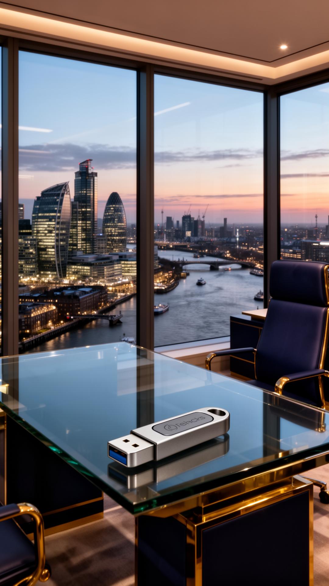 London skyline executive office